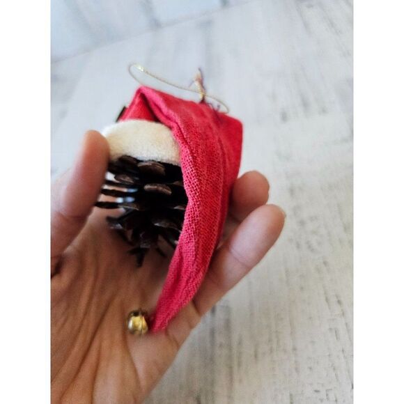 Vintage acorn Santa bust ornament tree Xmas - Picture 6 of 8